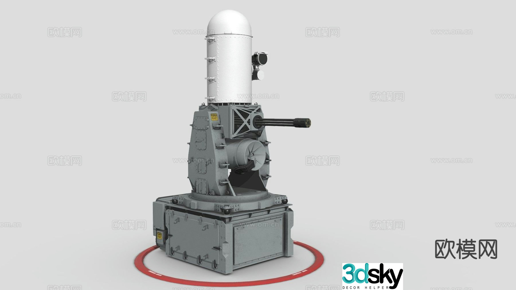 Phalanx CIWS military equipment 3d model