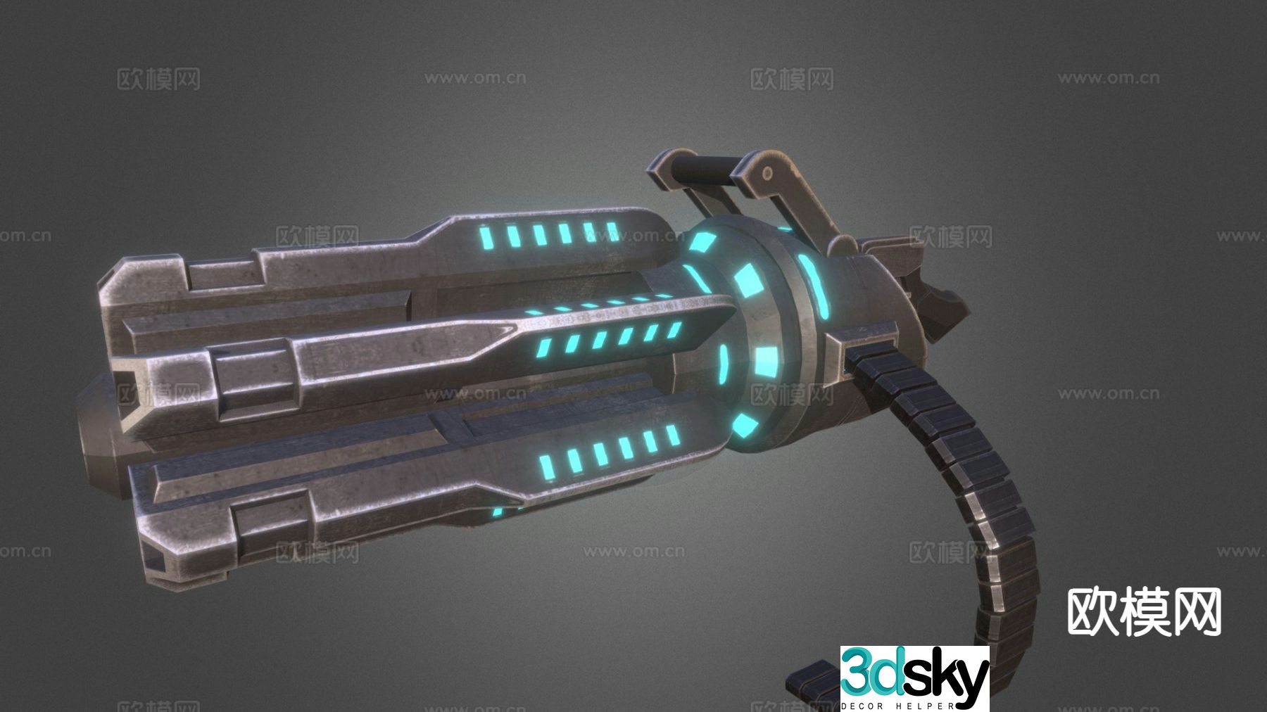 mini cannon 3d model
