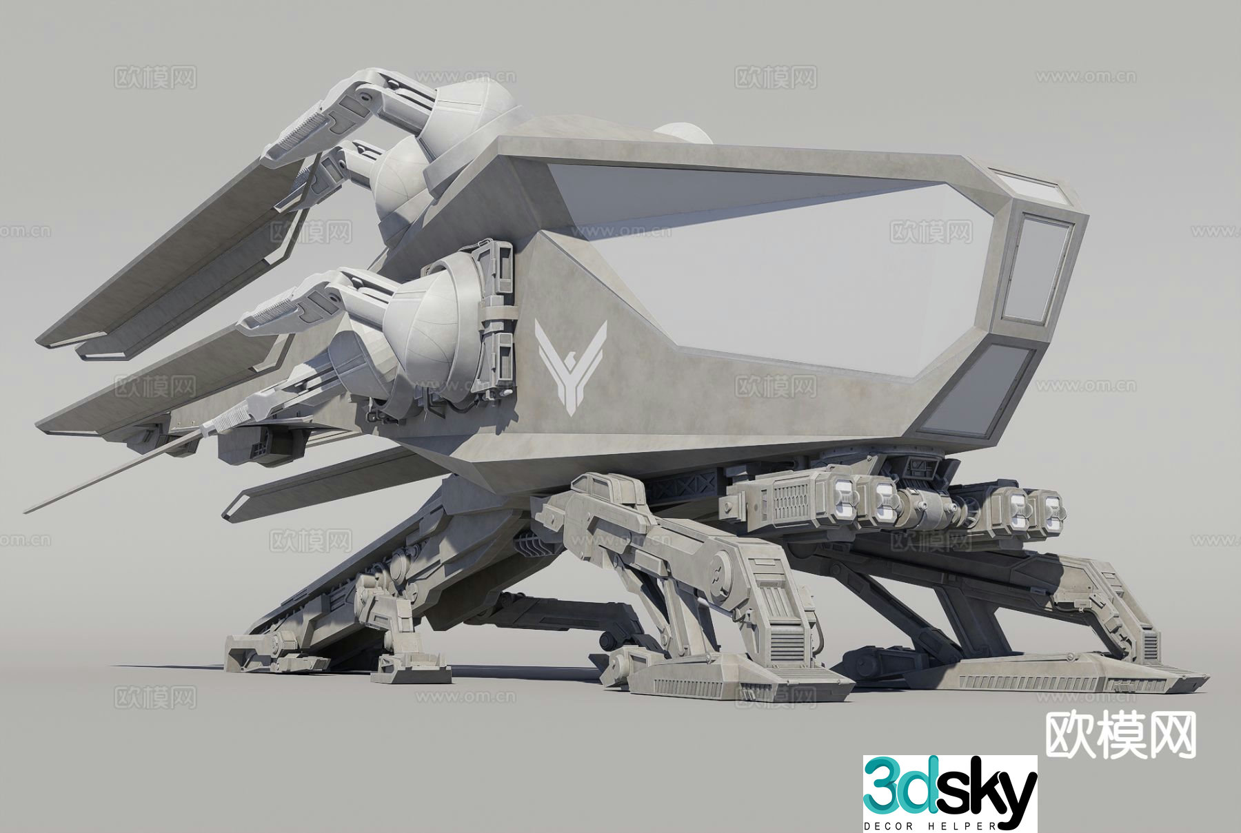 fighter plane sci-fi weapon future weapon 3d model