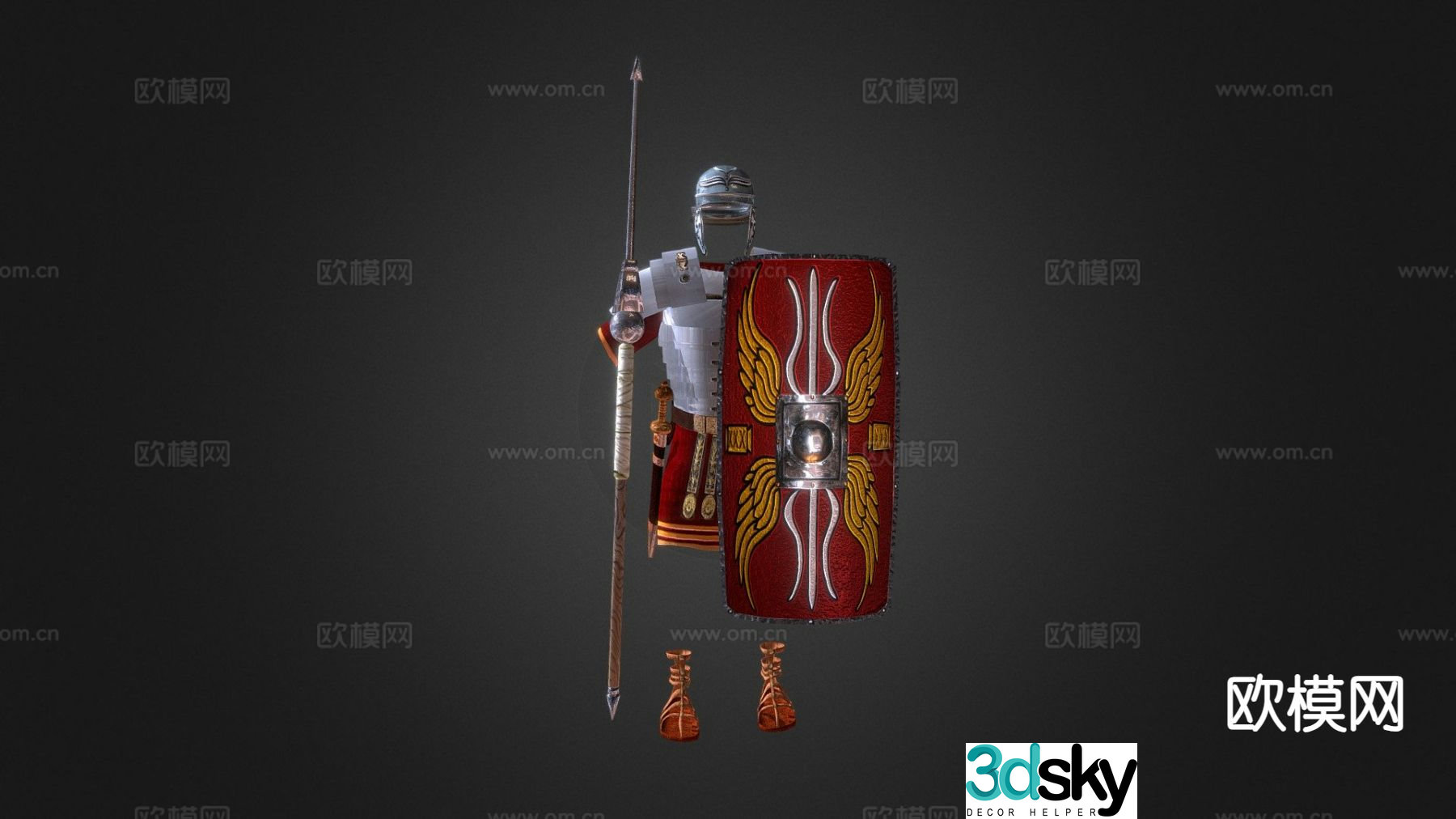 roman armor 3d model