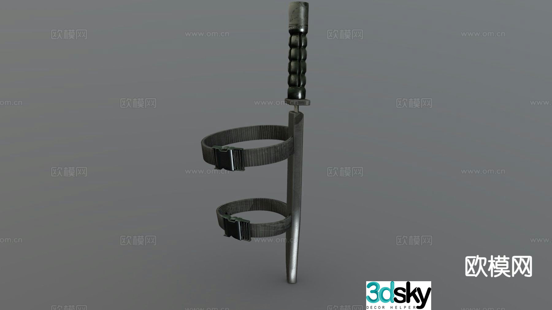 Ankle knife sheath cold weapon 3d model