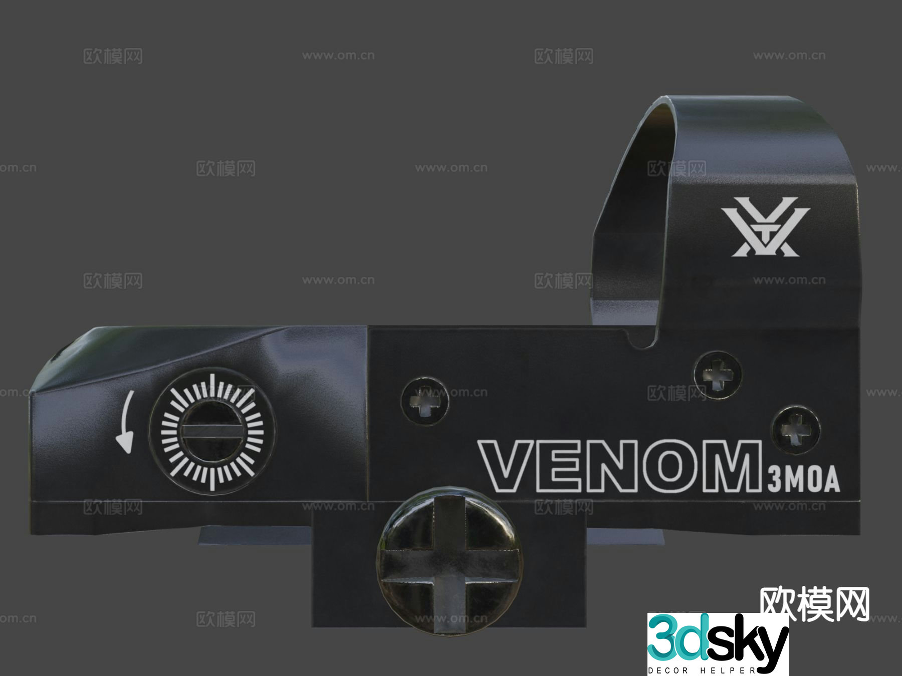red dot sight sight 3d model