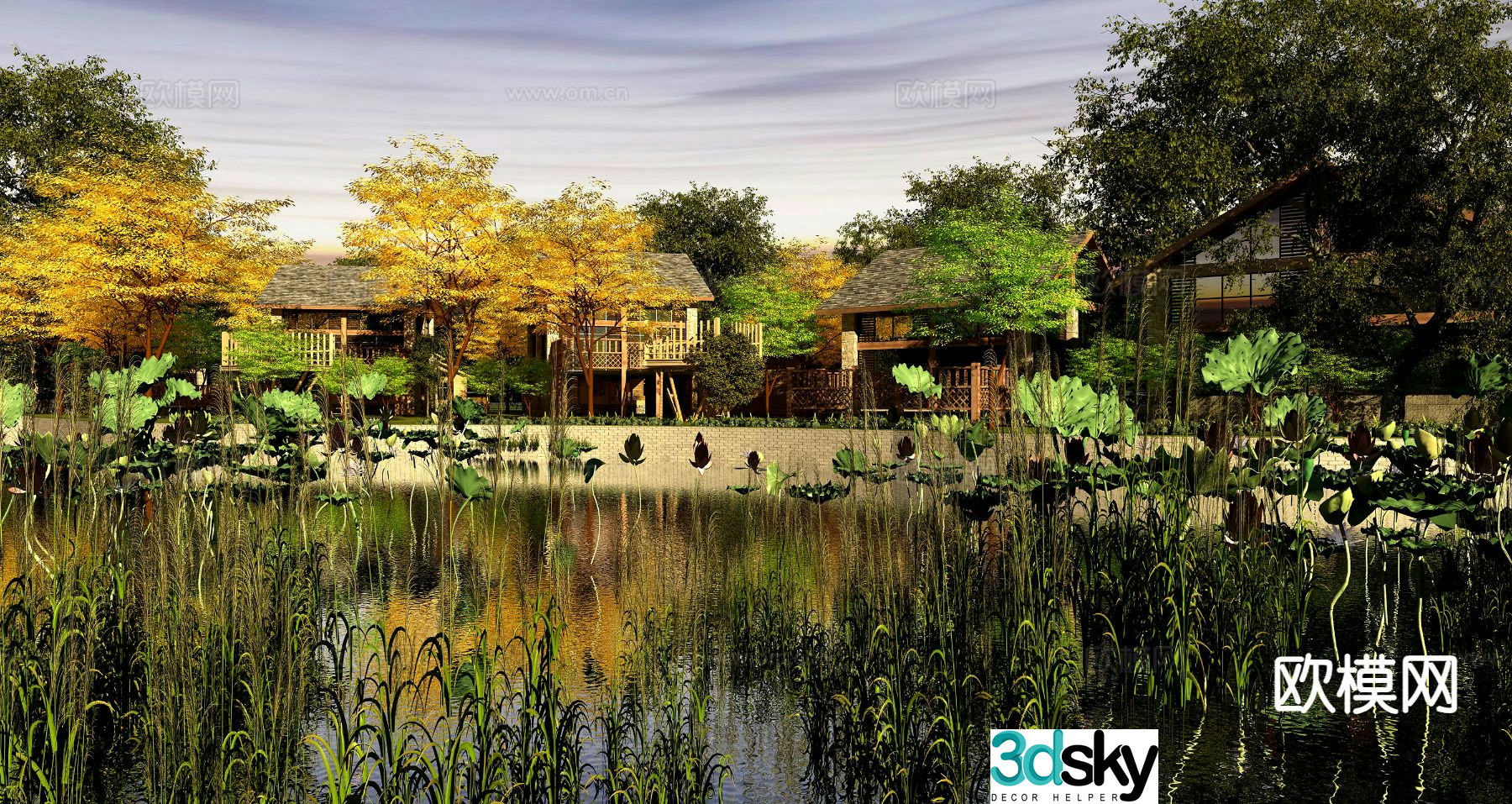 Natural landscape 3d model