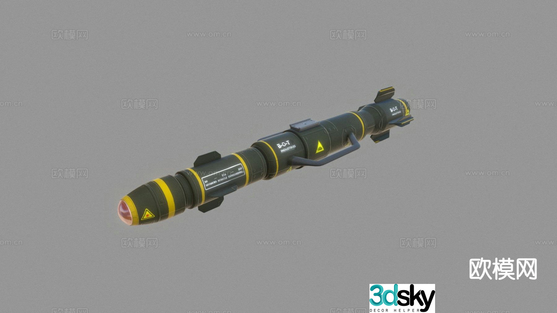Advanced missile 3d model
