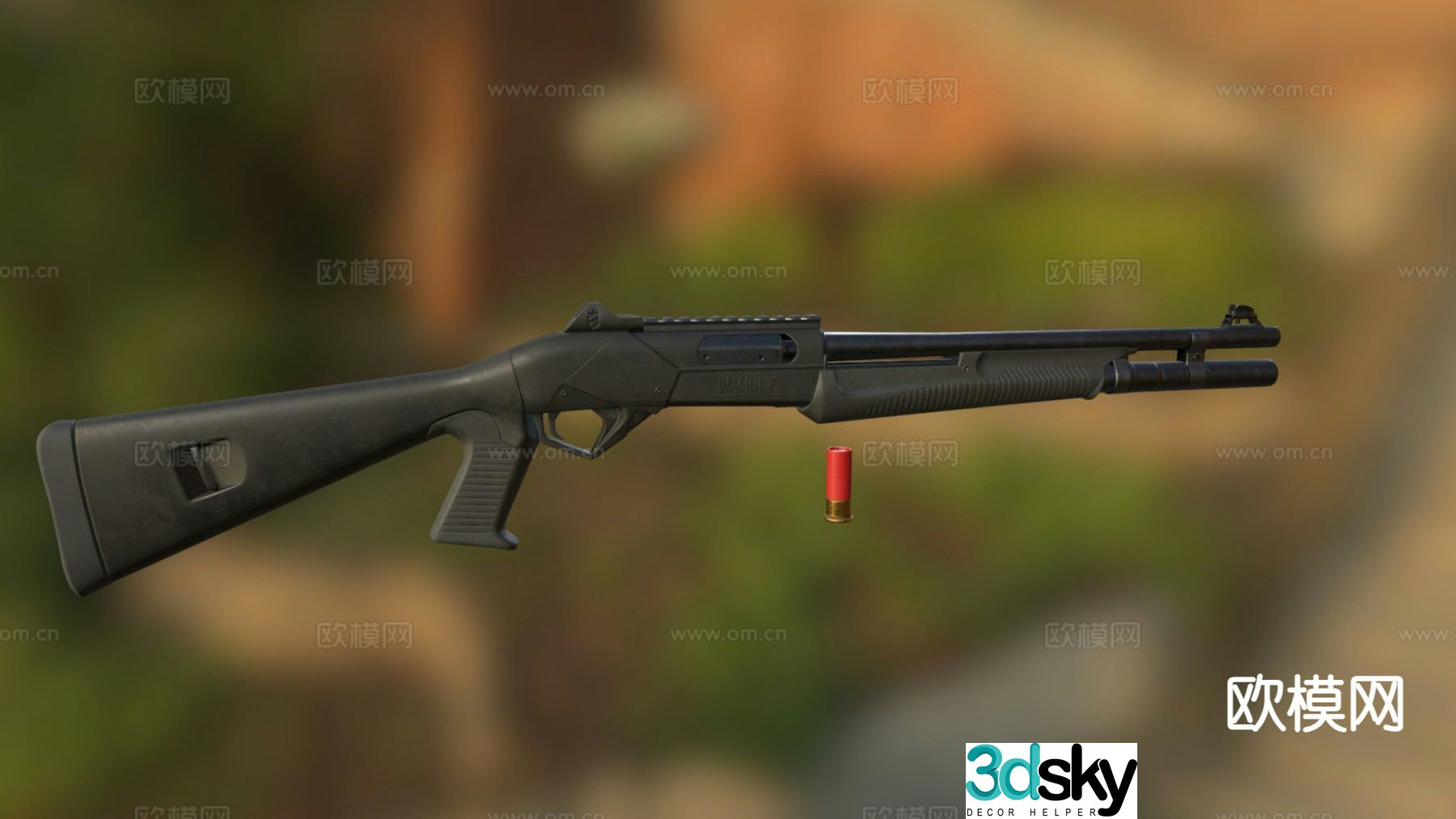 shotgun 3d model