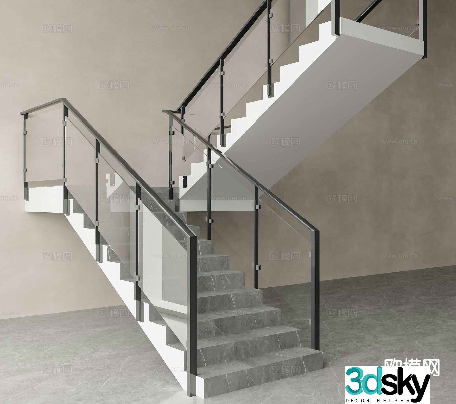 Simple staircase 3d model