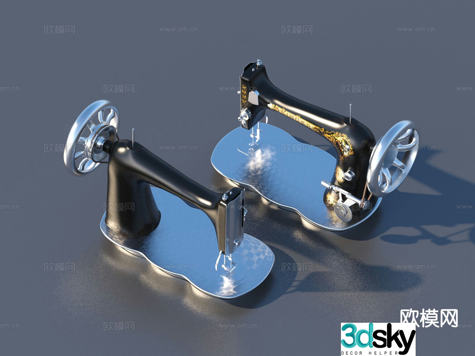 sewing machine machine equipment 3d model