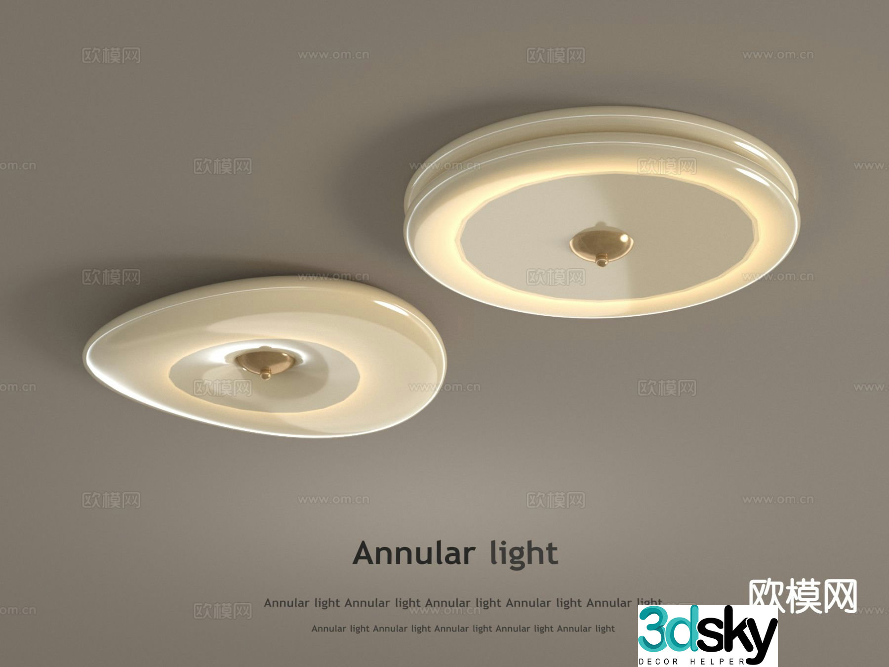 French ceiling lamp balcony ceiling lamp 3d model
