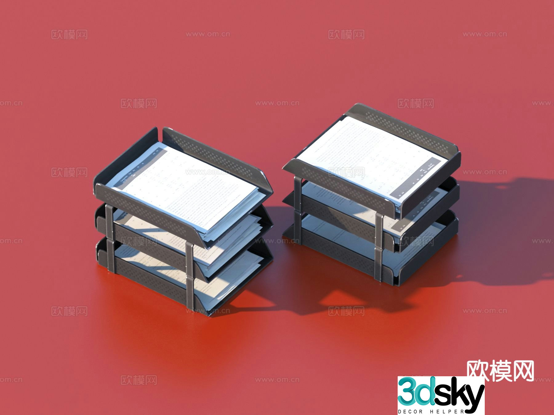 office folder folder 3d model