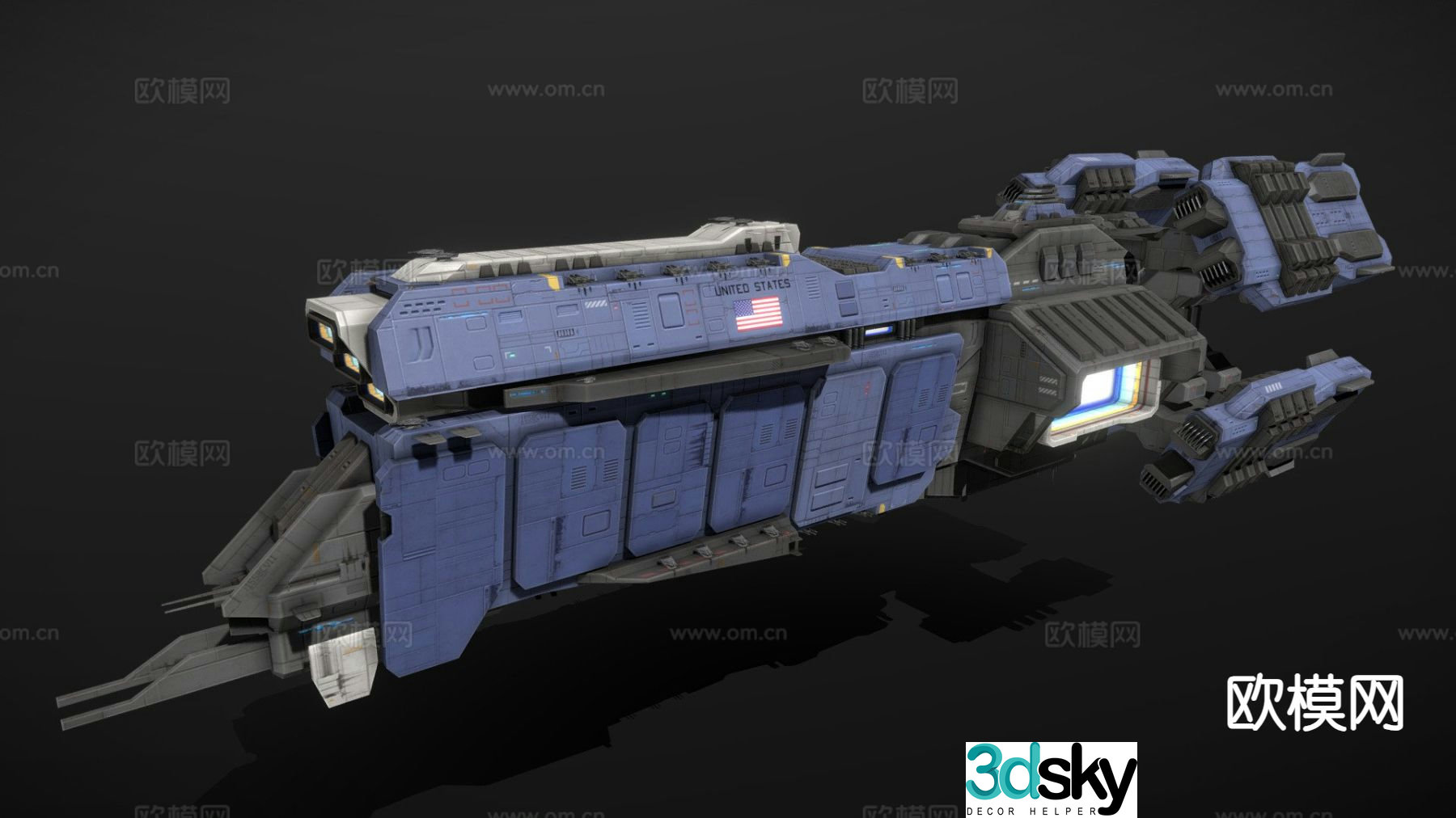 Freedom class dreadnought 3d model