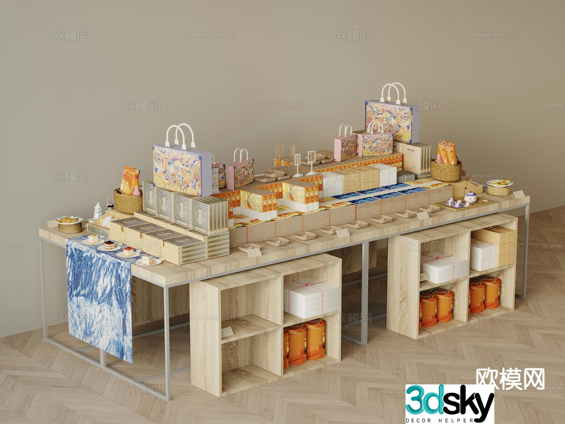 Cultural and creative exhibition stand 3D model