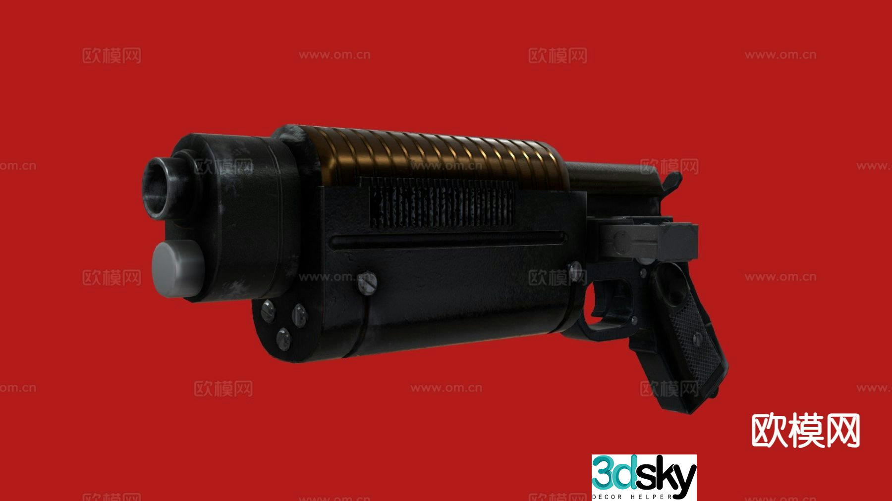 star wars pistol 3d model