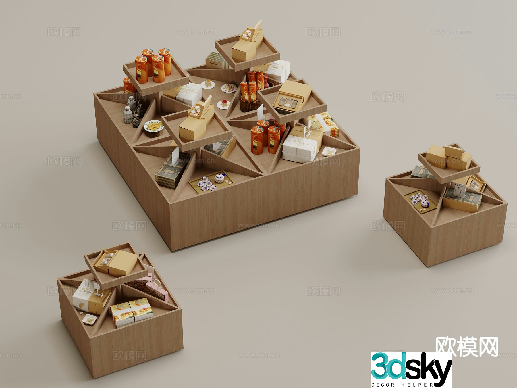 Cultural and creative exhibition stand 3D model