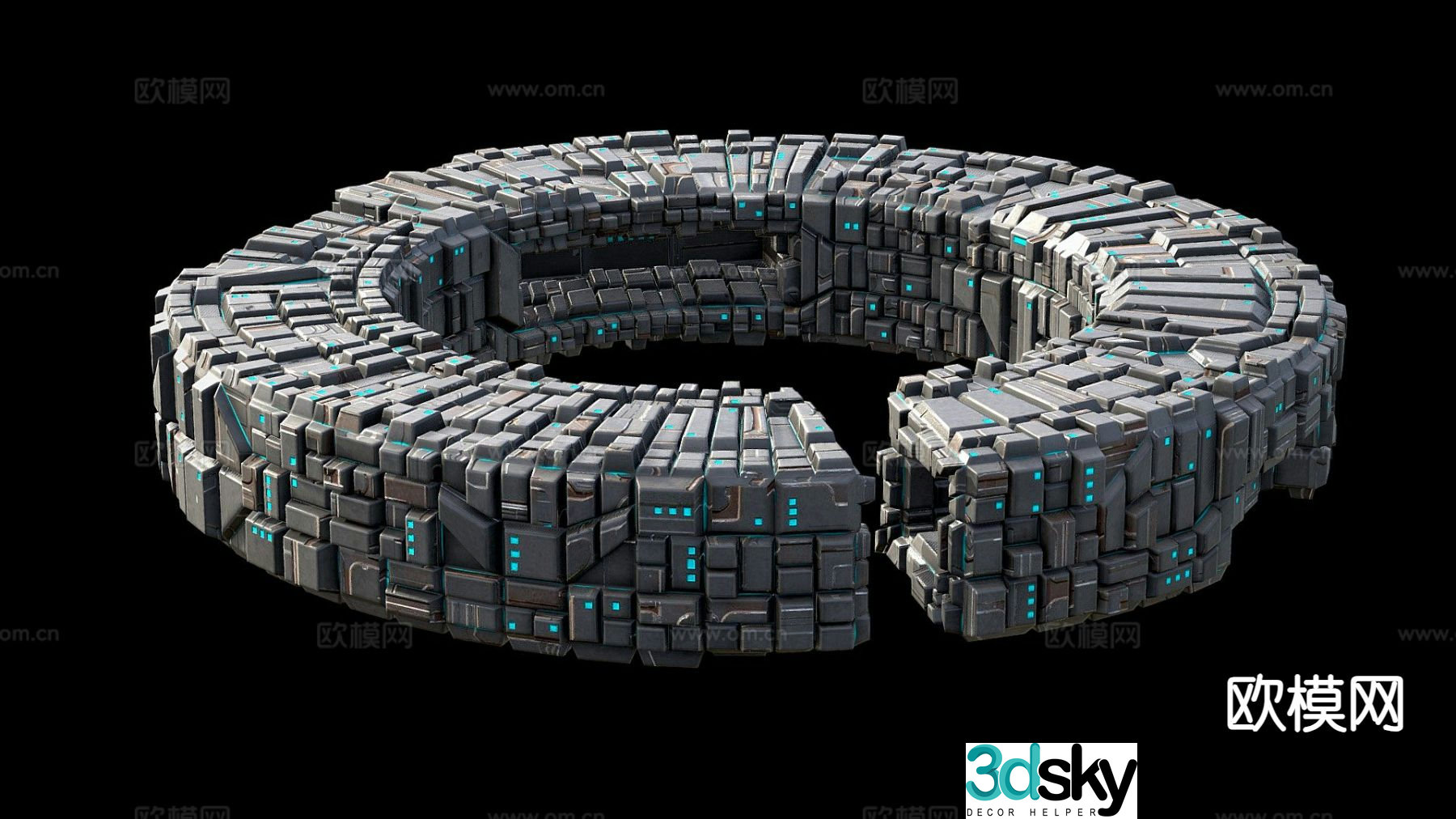 space station ring 3d model