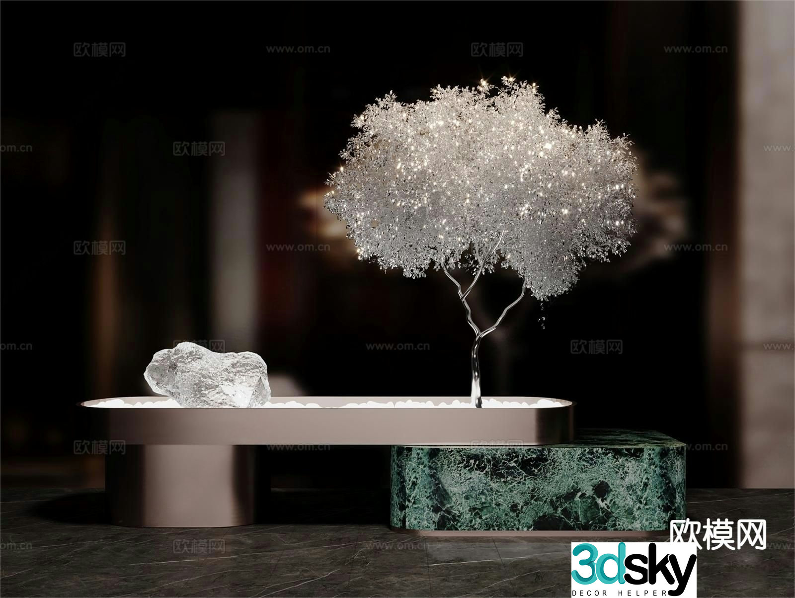 Modern plant landscape Duanjing 3D model