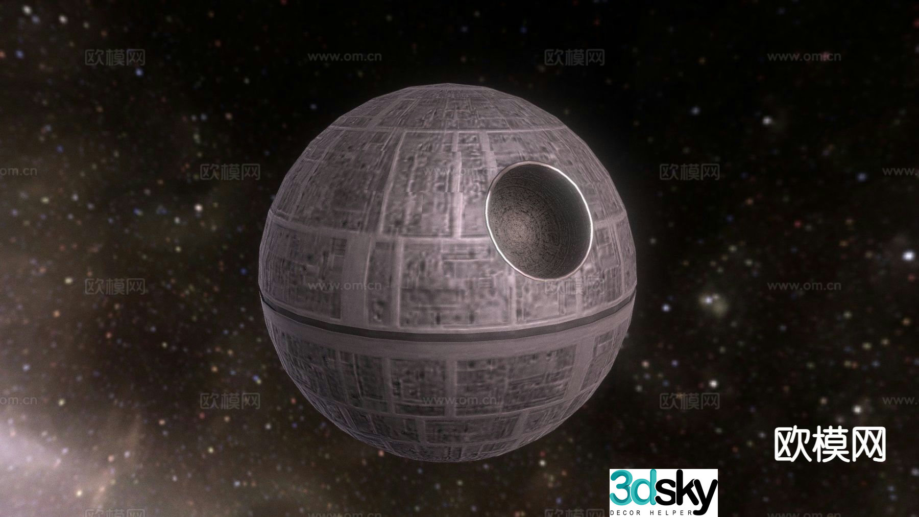 cosmic death star 3d model