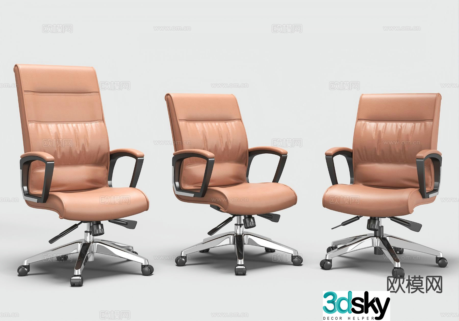 Modern office chair boss chair 3d model
