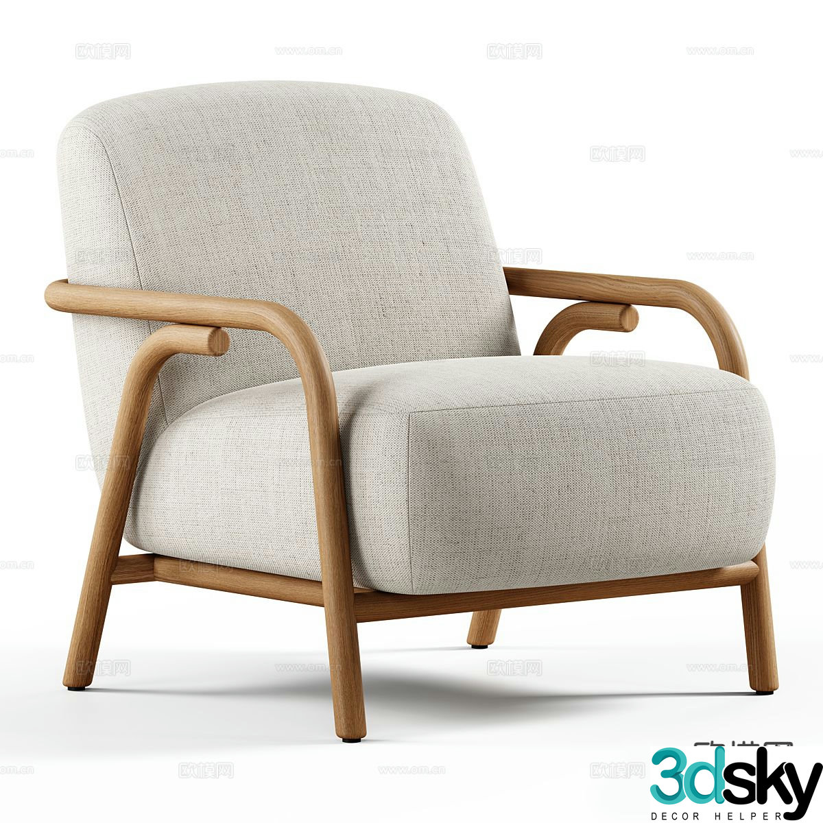 modern leisure chair chair armchair 3d model