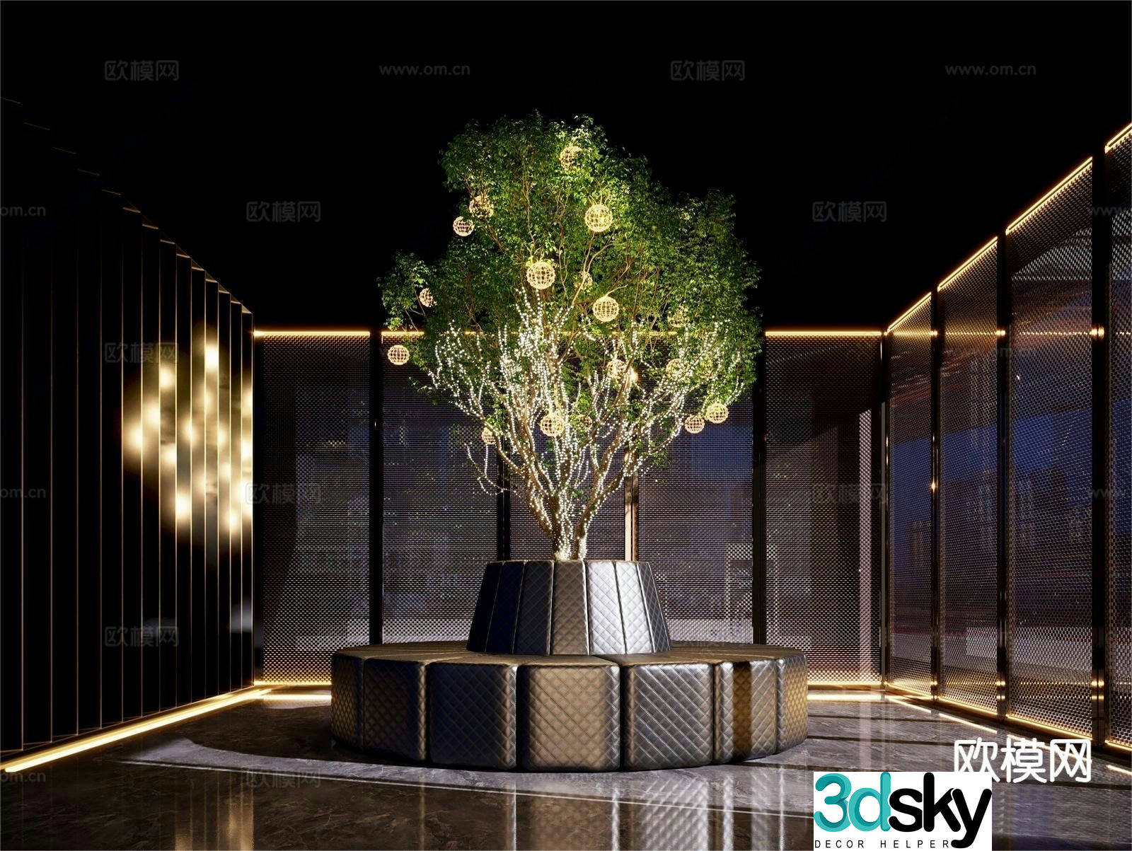 Modern special-shaped sofa 3d model