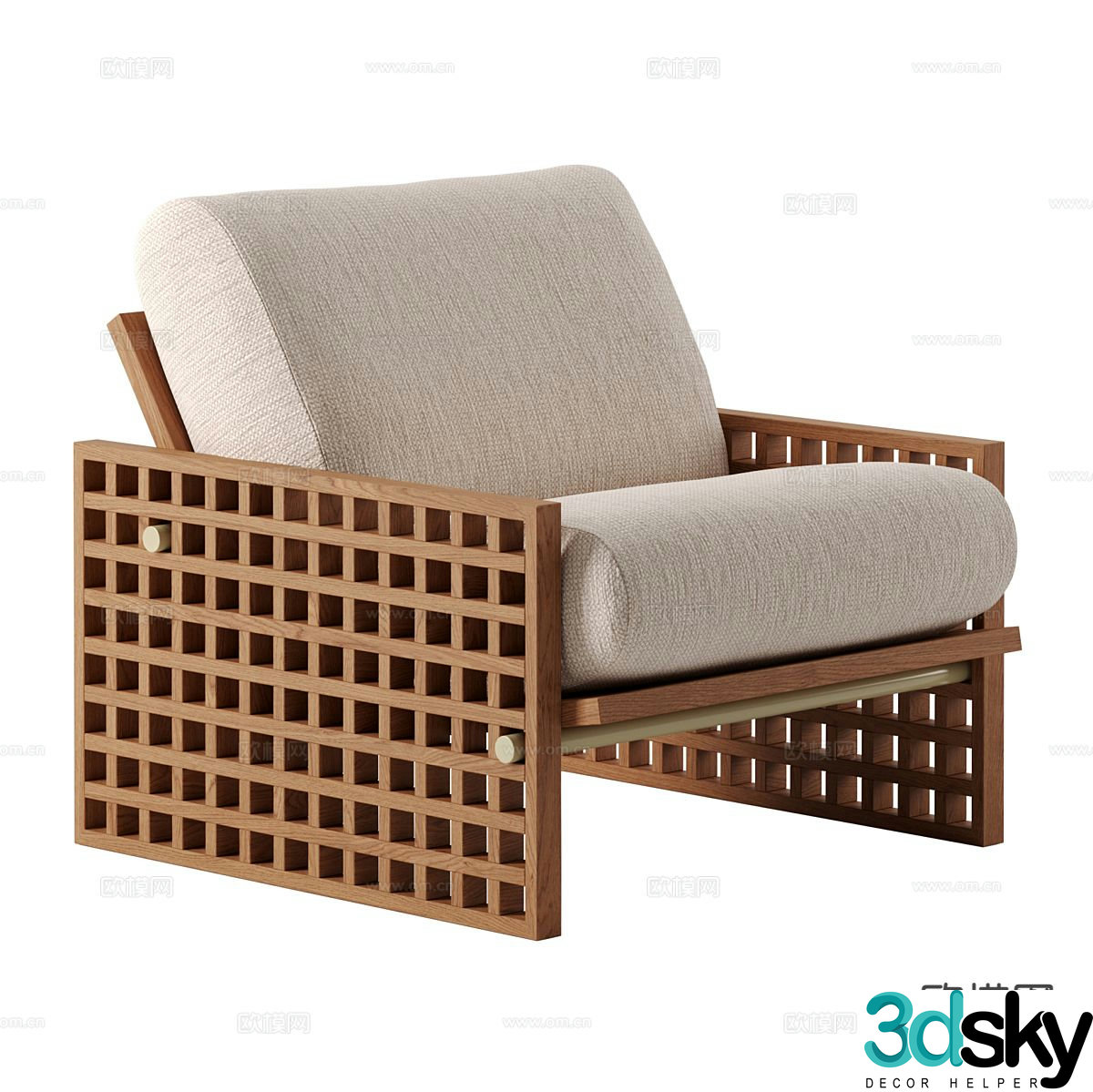 Modern leisure chair sofa chair 3d model