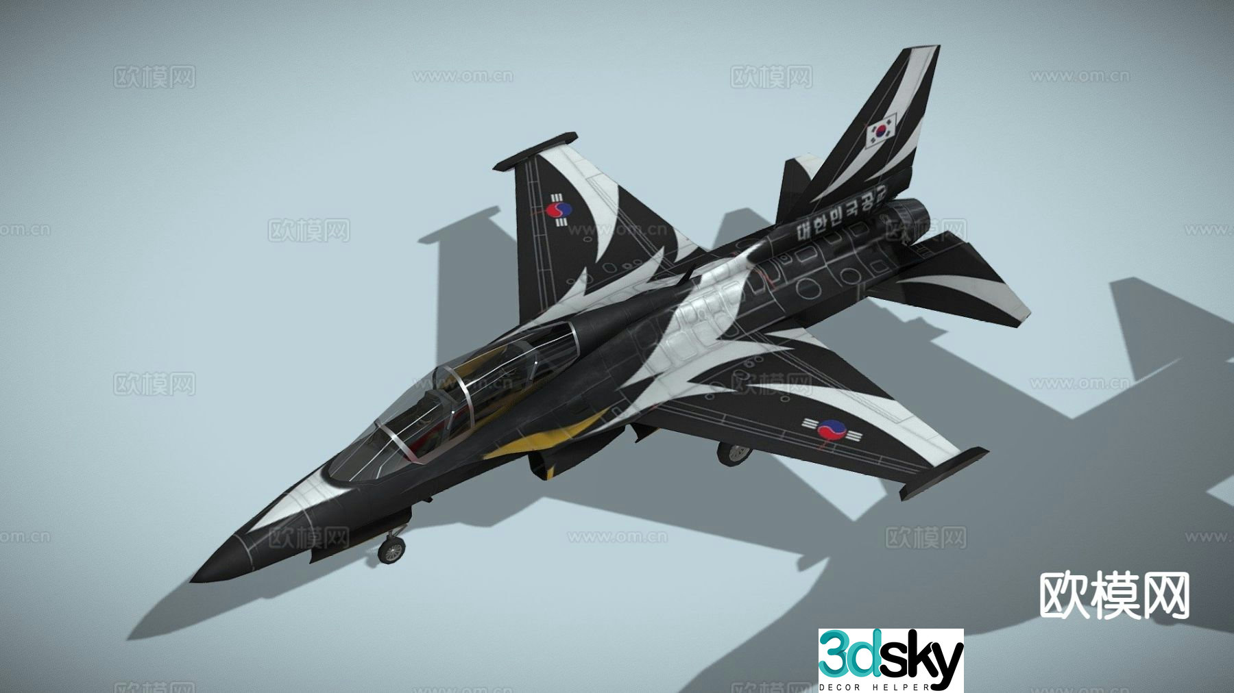 Golden Eagle fighter 3d model