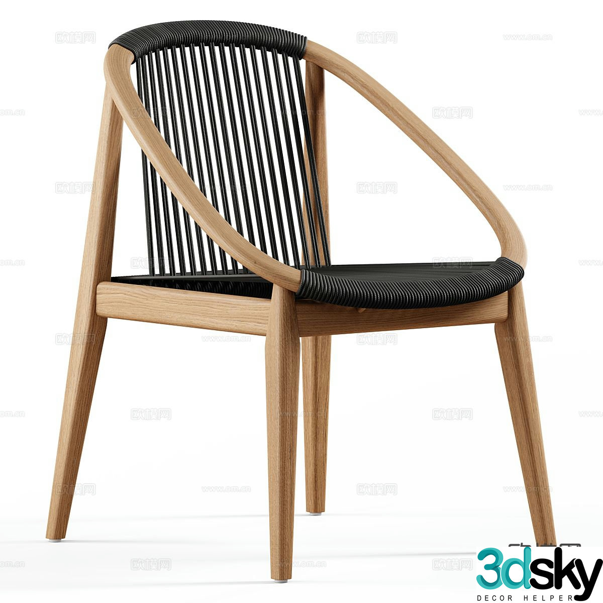 Modern leisure chair single chair chair 3d model