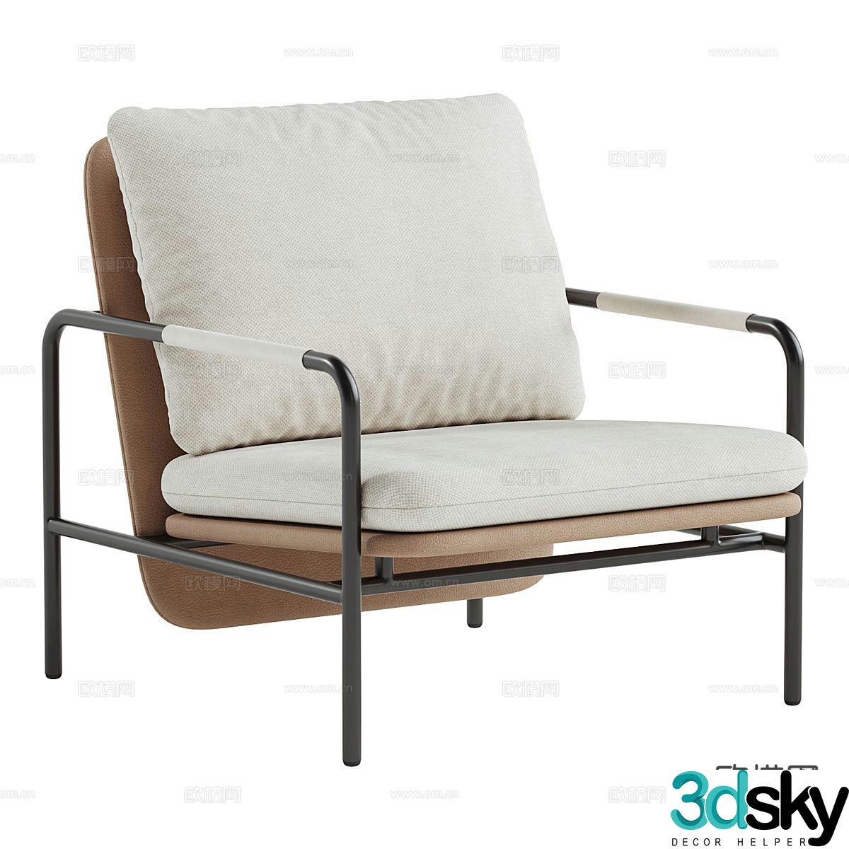 modern leisure chair chair armchair 3d model