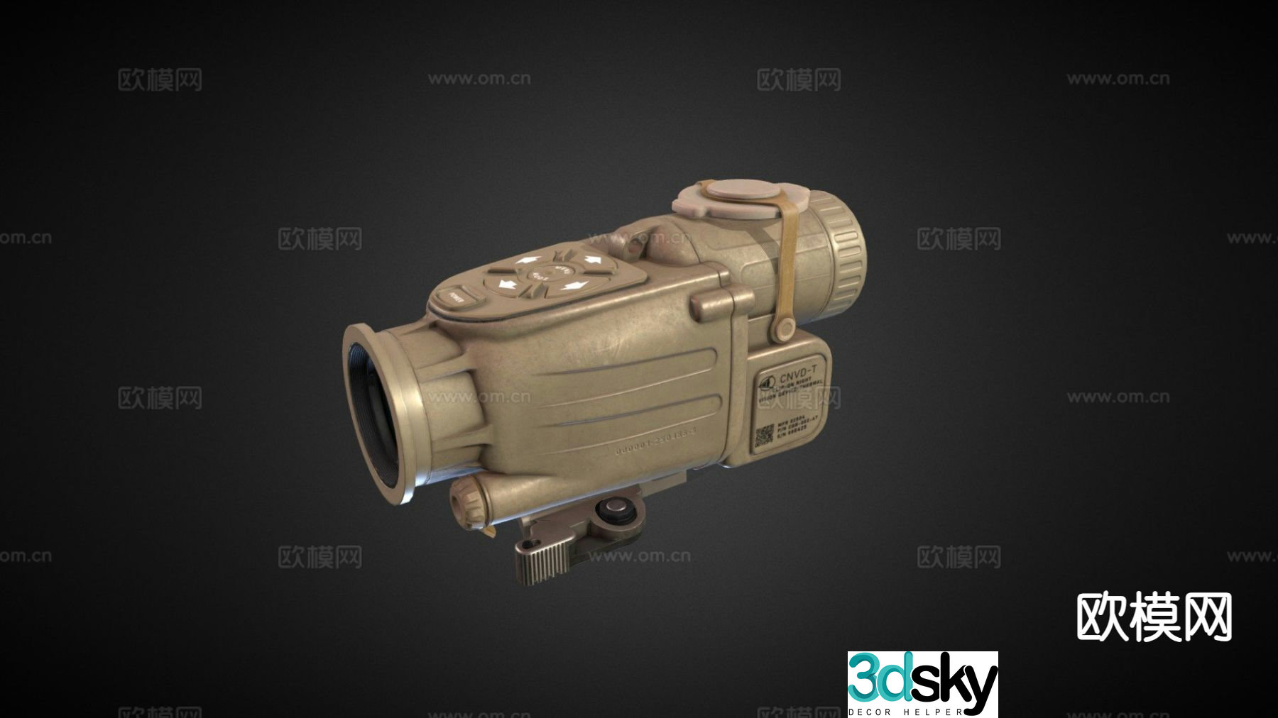 Thermal night vision 3d model