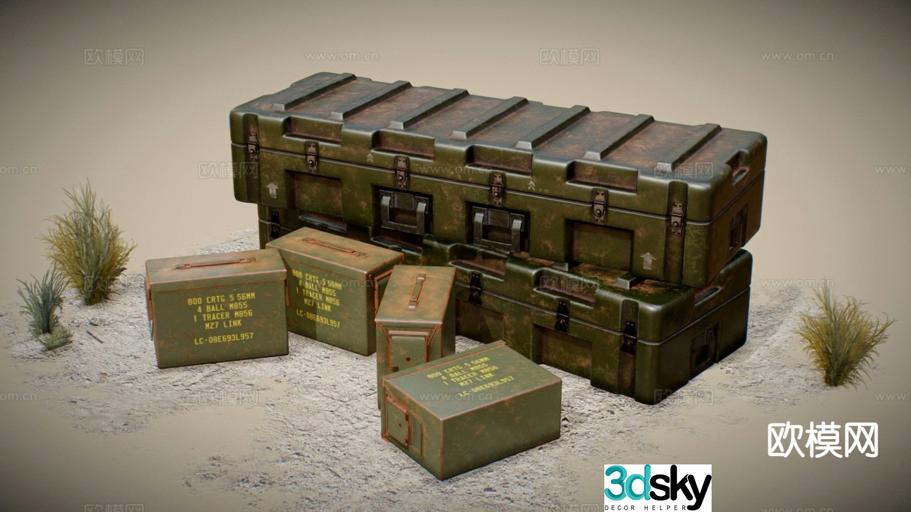 Army ammunition 3d model