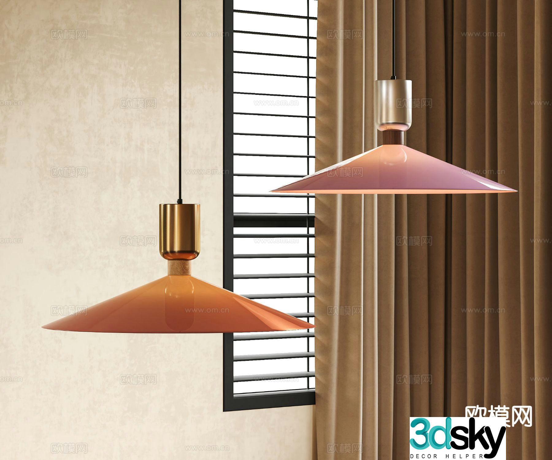 Simple chandelier 3d model