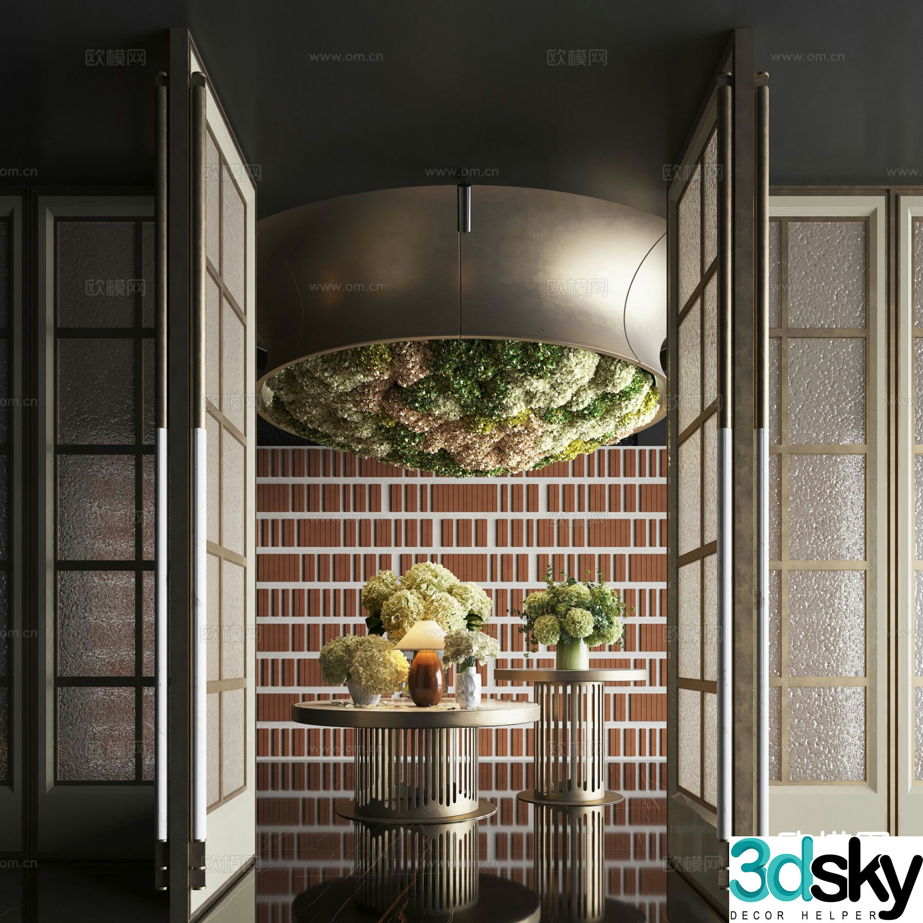 Light luxury end viewing platform 3D model