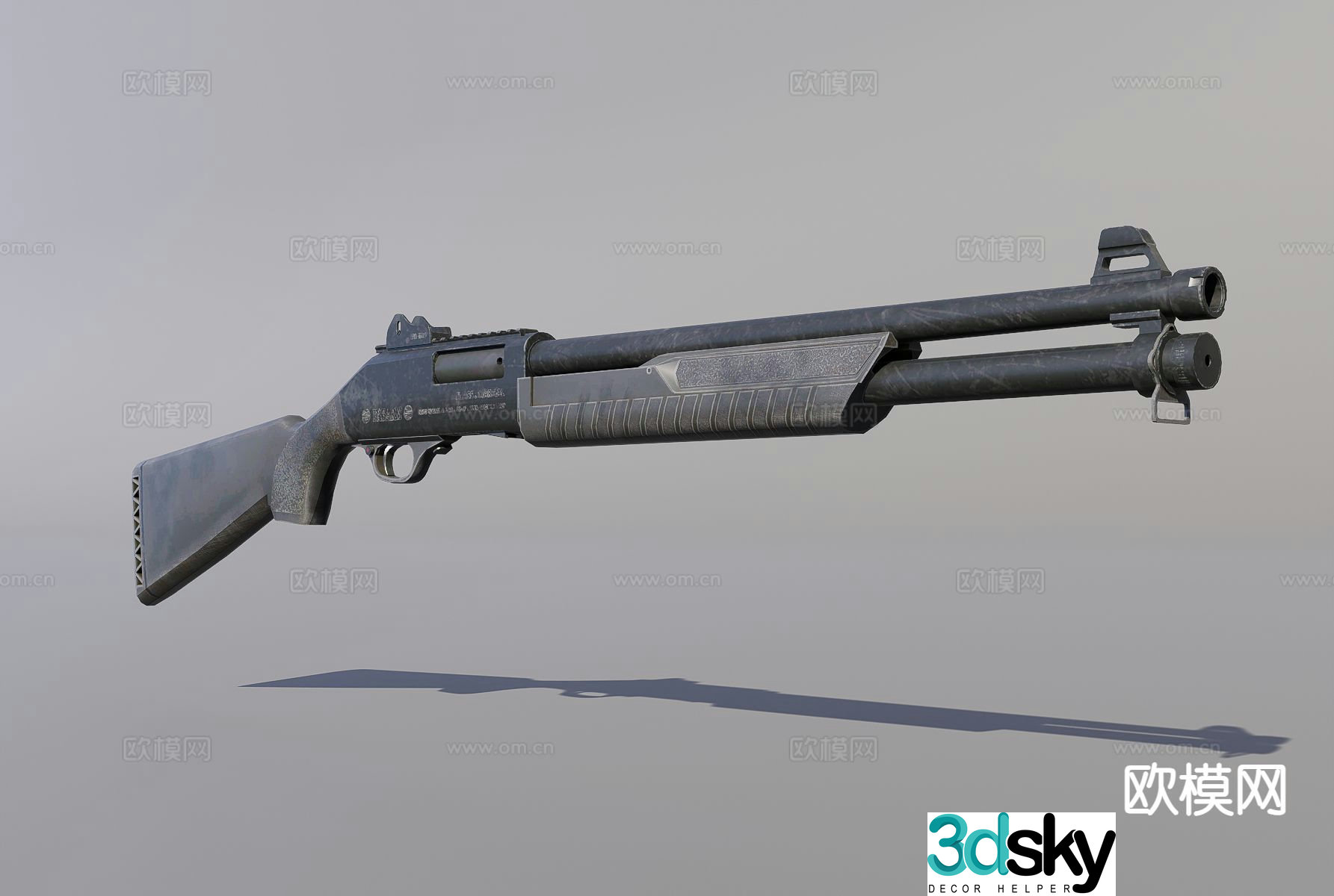 Modern shotgun 3d model