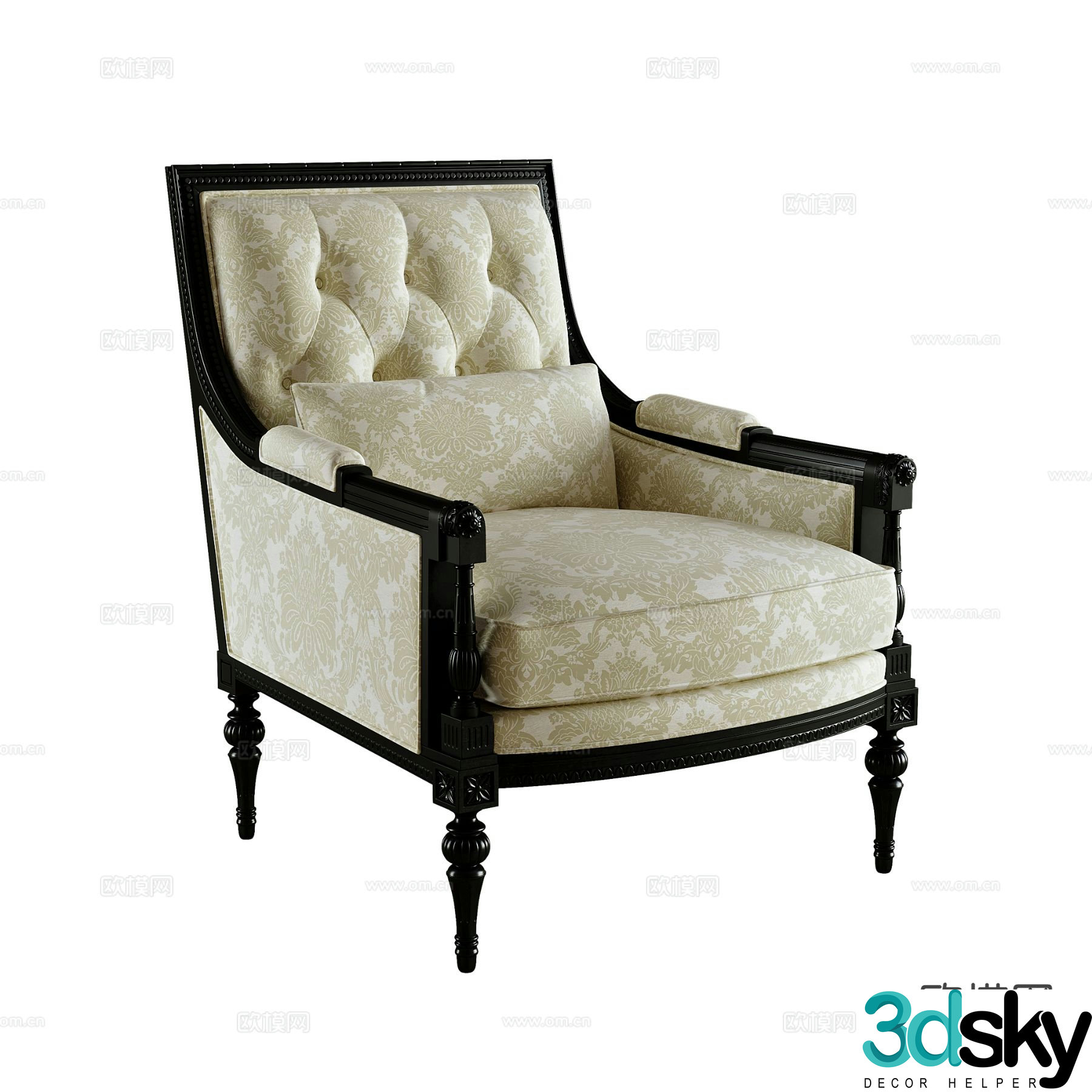 American leisure sofa 3d model