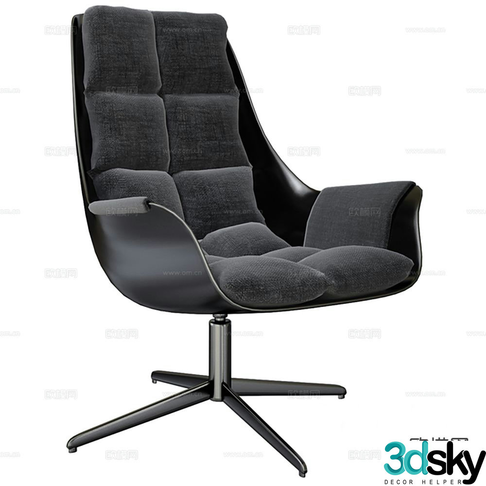 Modern office chair computer chair 3d model
