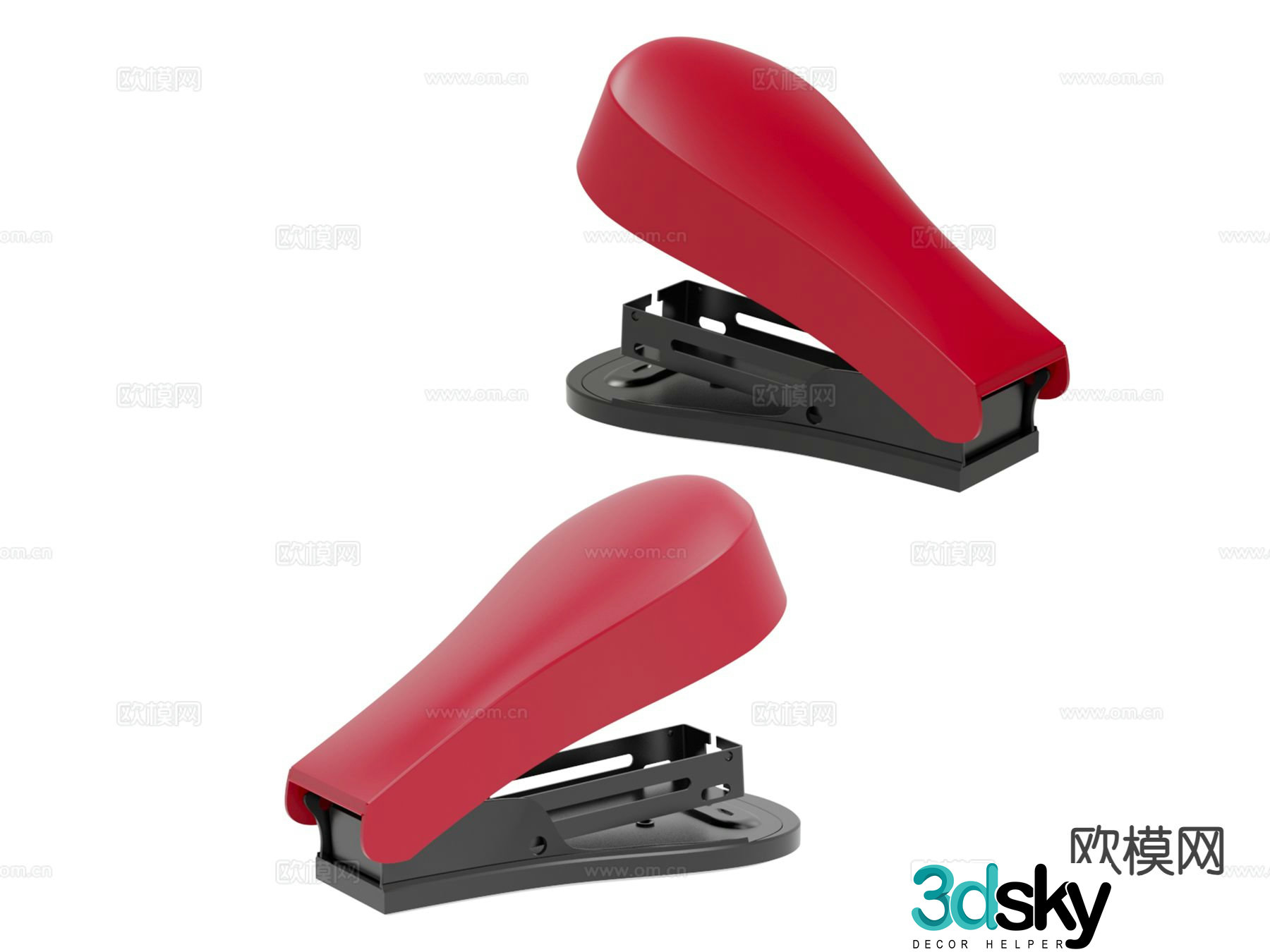 Office supplies stapler 3d model
