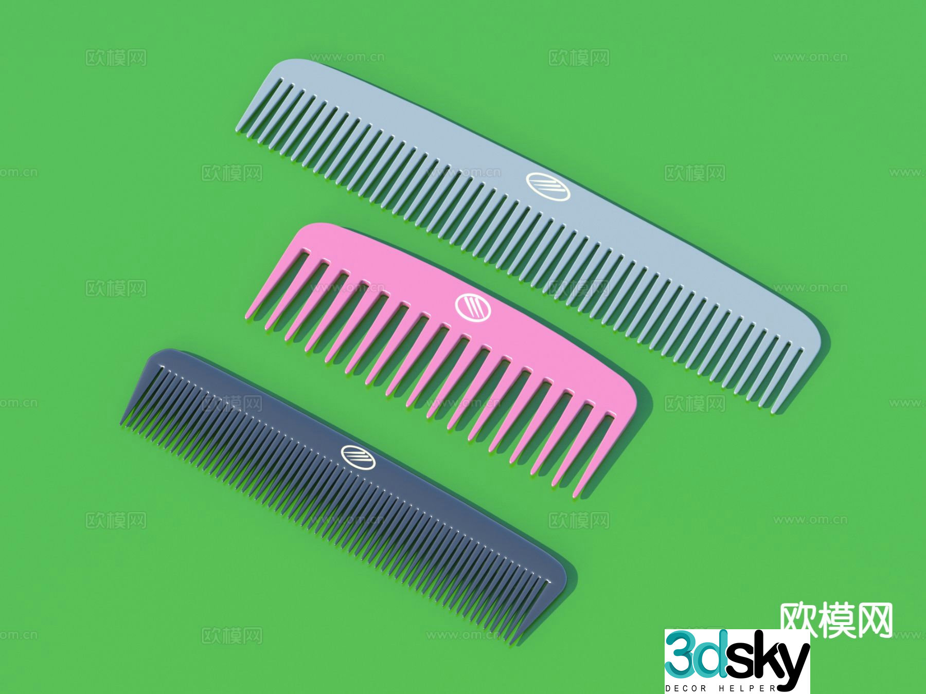 Comb hairdressing equipment 3d model