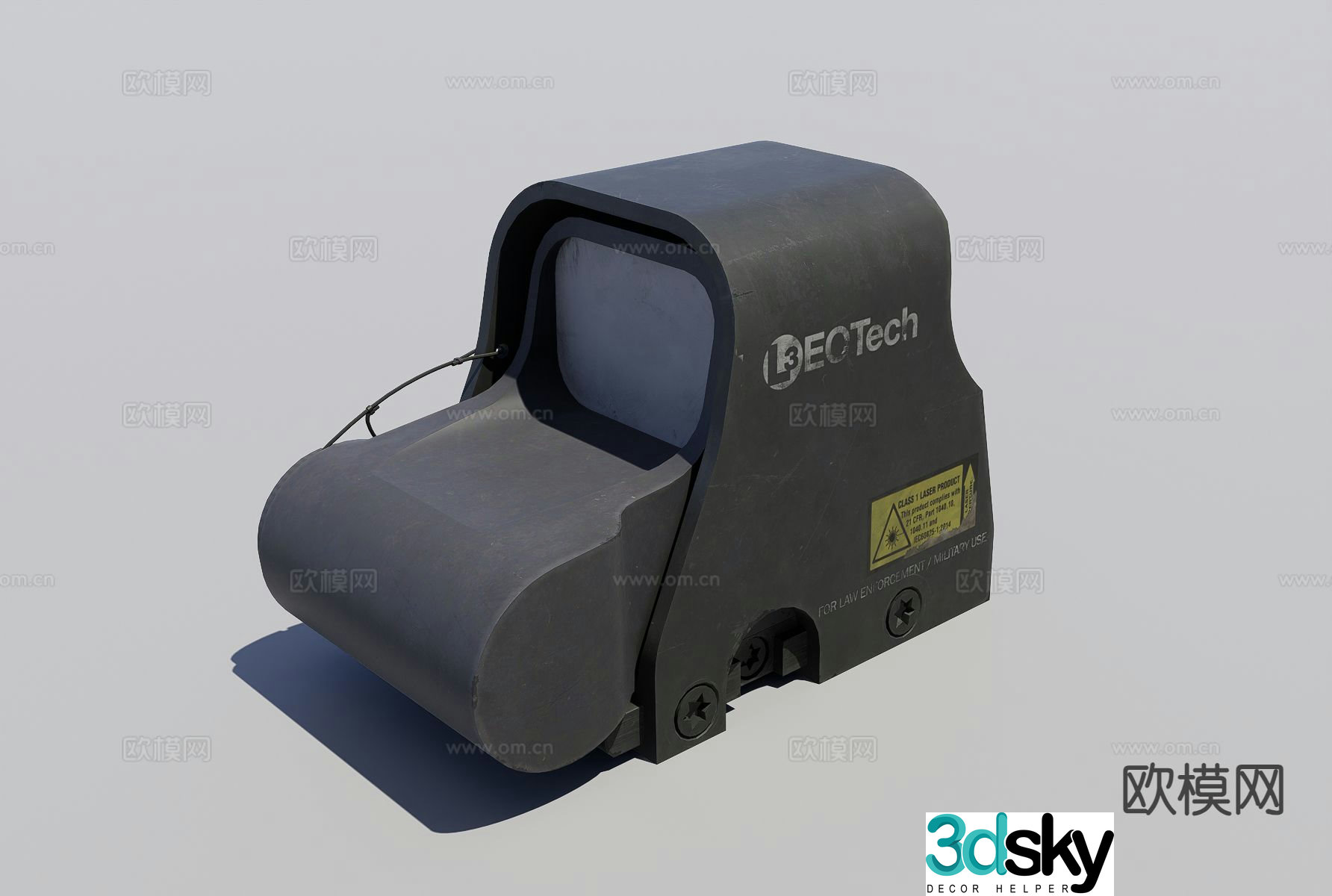 Holographic sight 3d model
