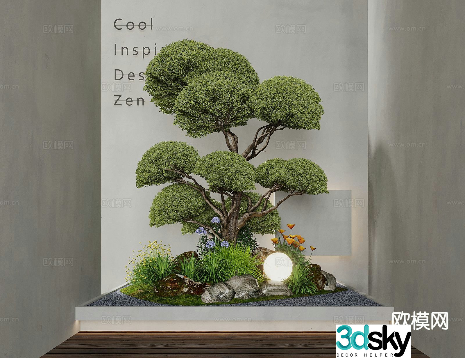 Indoor micro landscape Indoor landscape 3d model