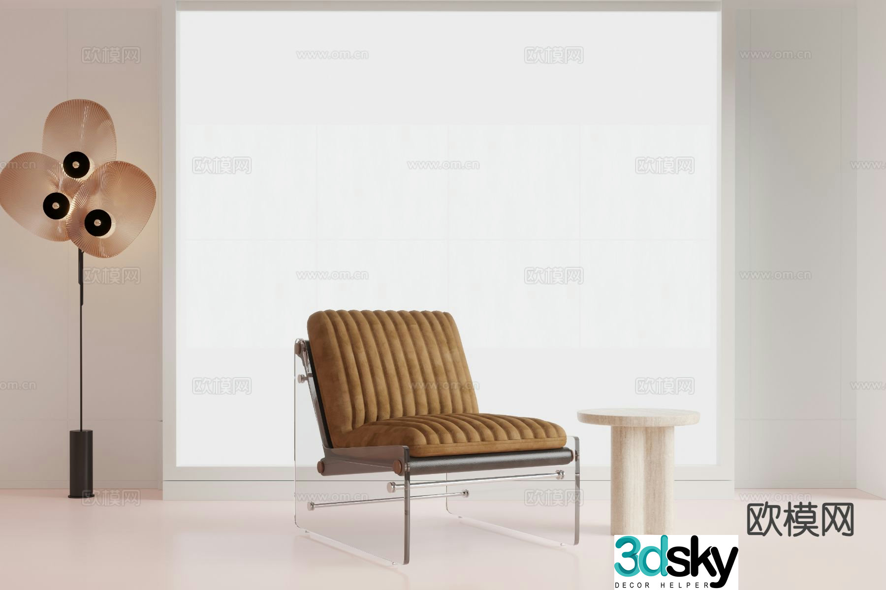 poliform chair leisure chair 3d model