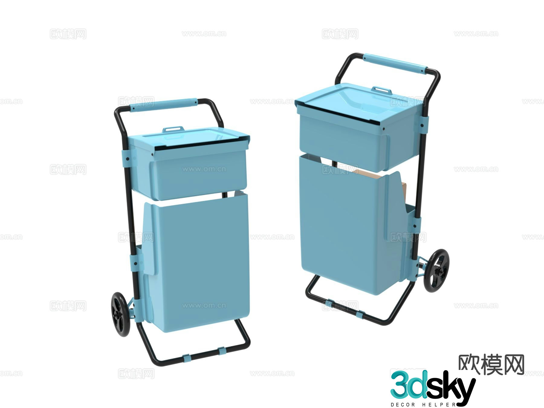 Industrial equipment tool cart 3d model