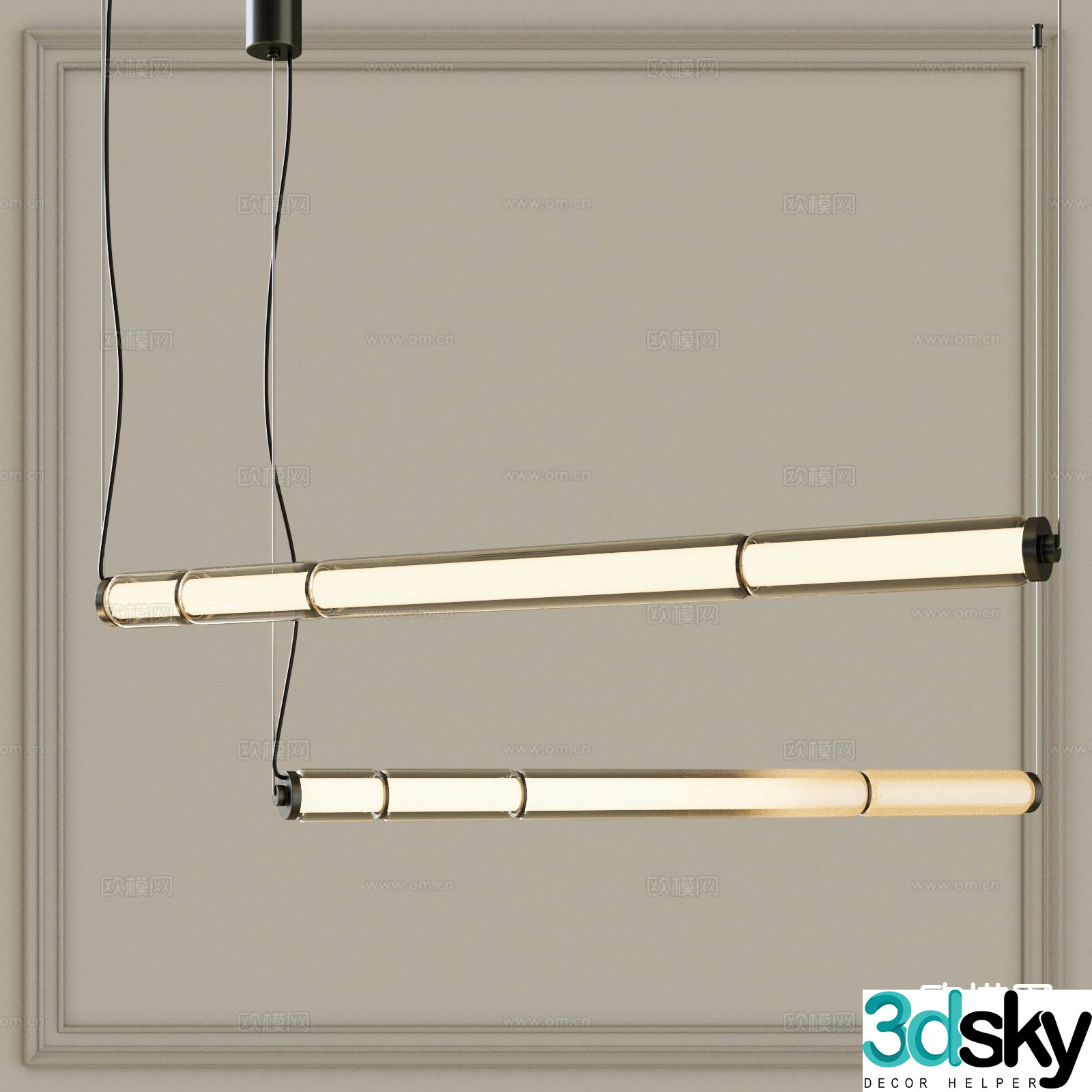 Small chandelier chandelier long chandelier 3d model