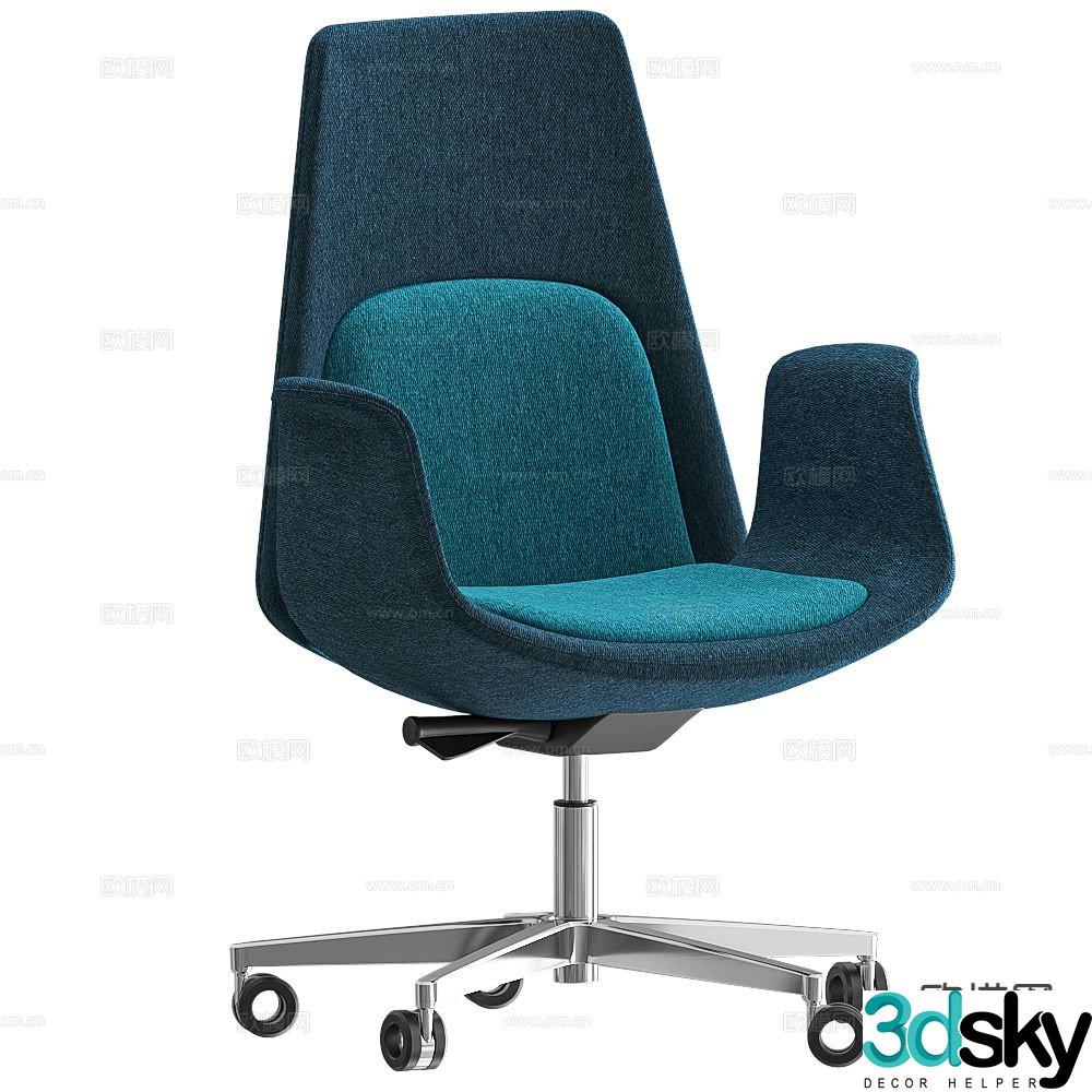 Milani office chair 3d model