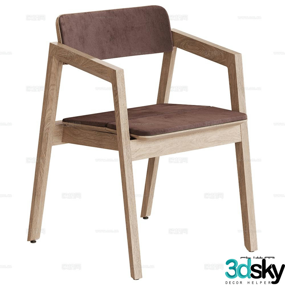 Fora Form dining chair single chair 3d model