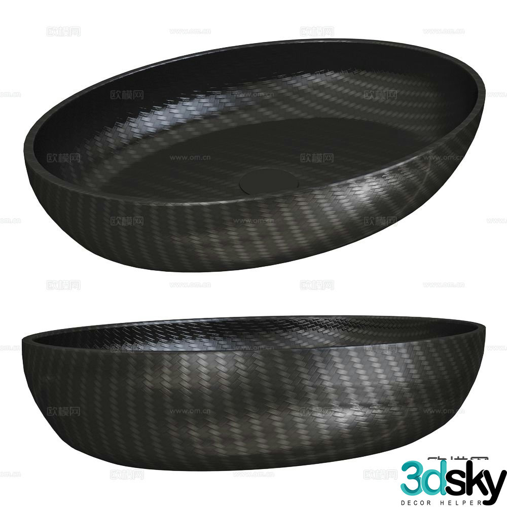 ABBER wash basin counter basin counter basin 3d model