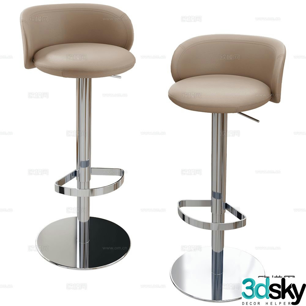 GHIDINI1961 Italian bar stool bar stool 3d model