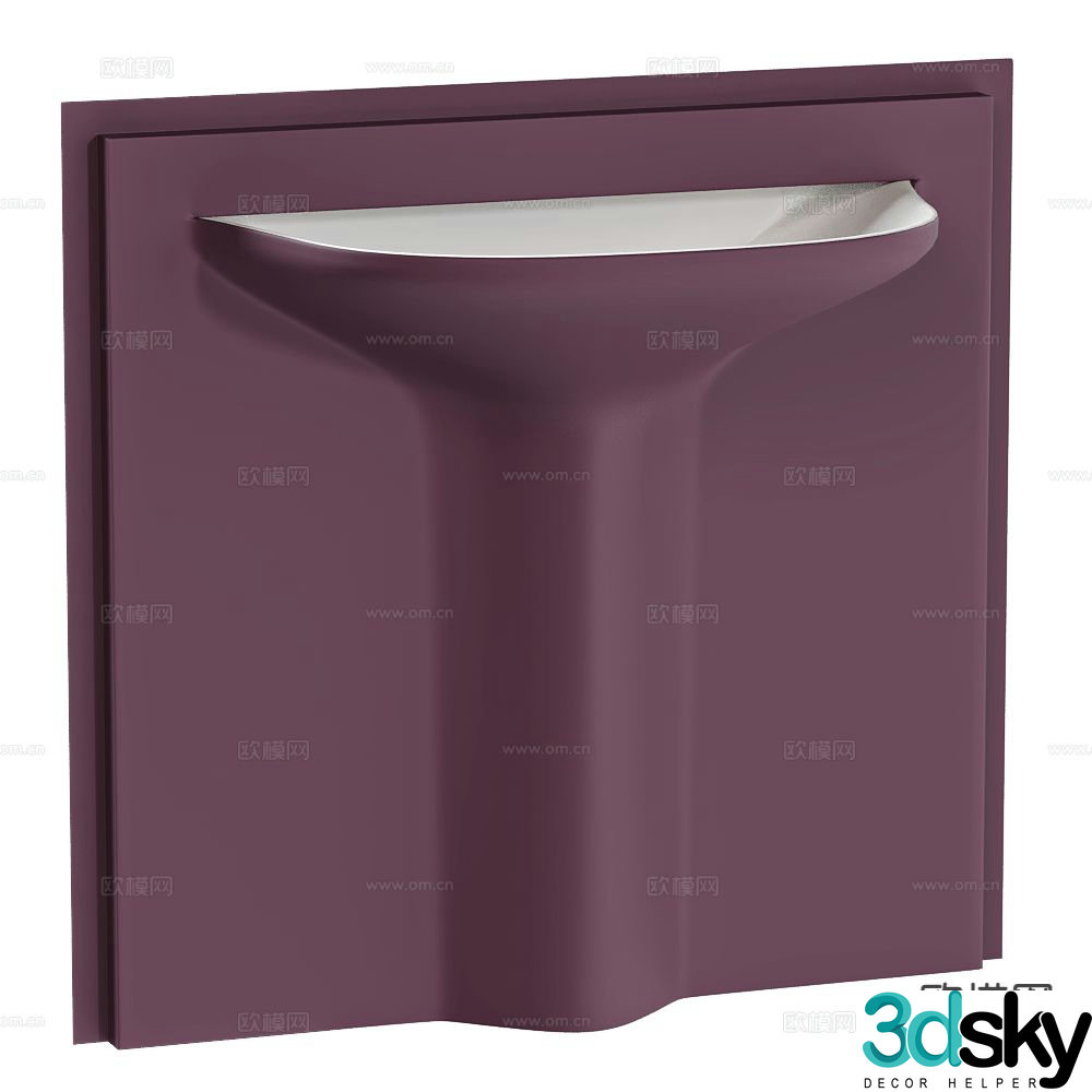 ABBER column basin washbasin 3D model