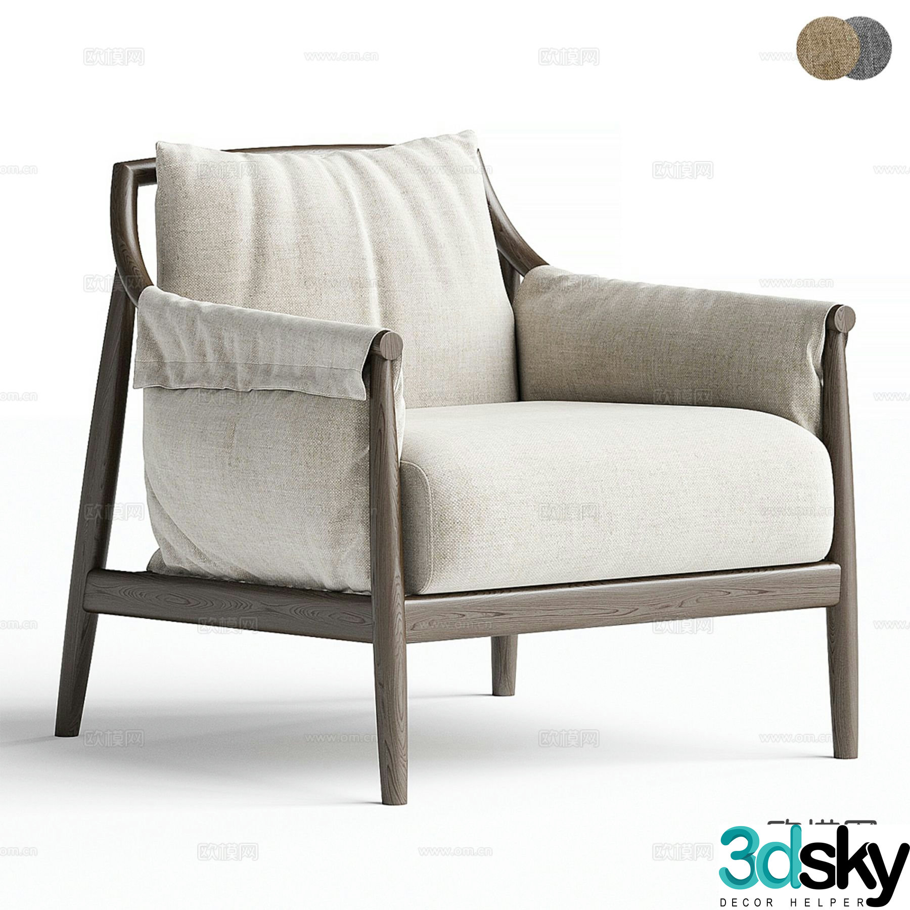 chair leisure chair sofa chair 3d model
