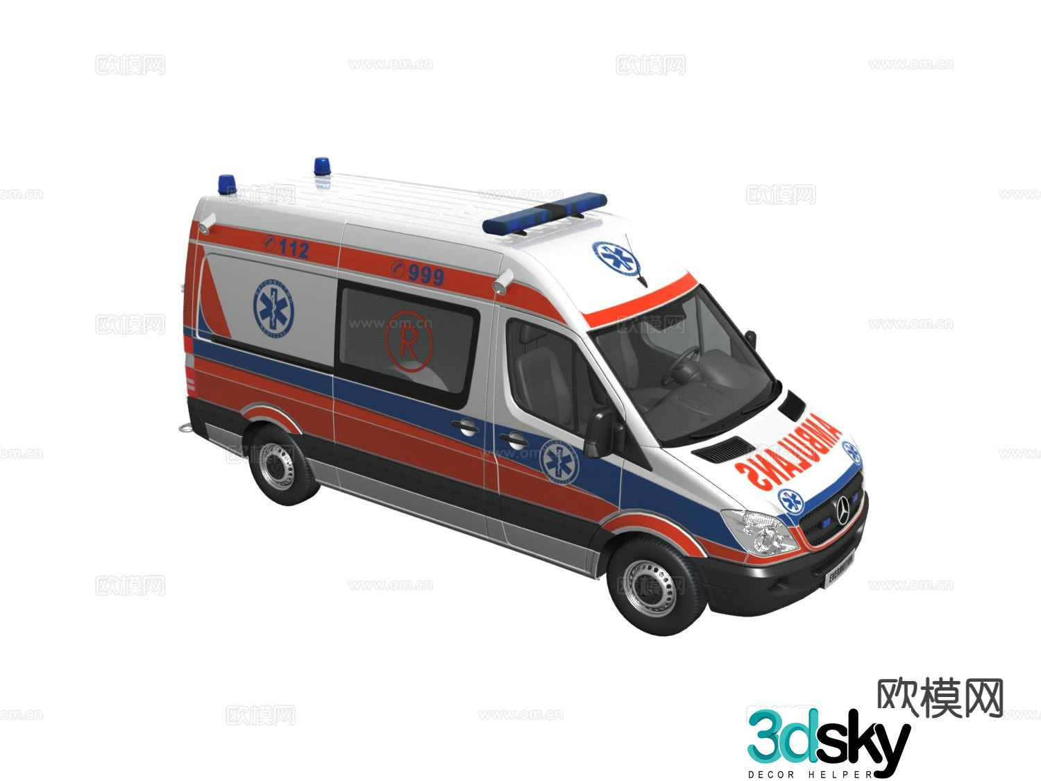 ambulance 3d model