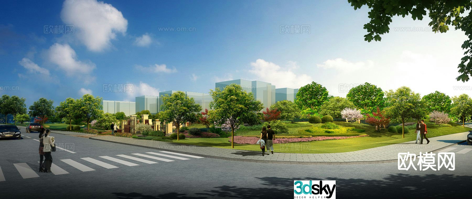 Park Landscape Garden Landscape 3d model