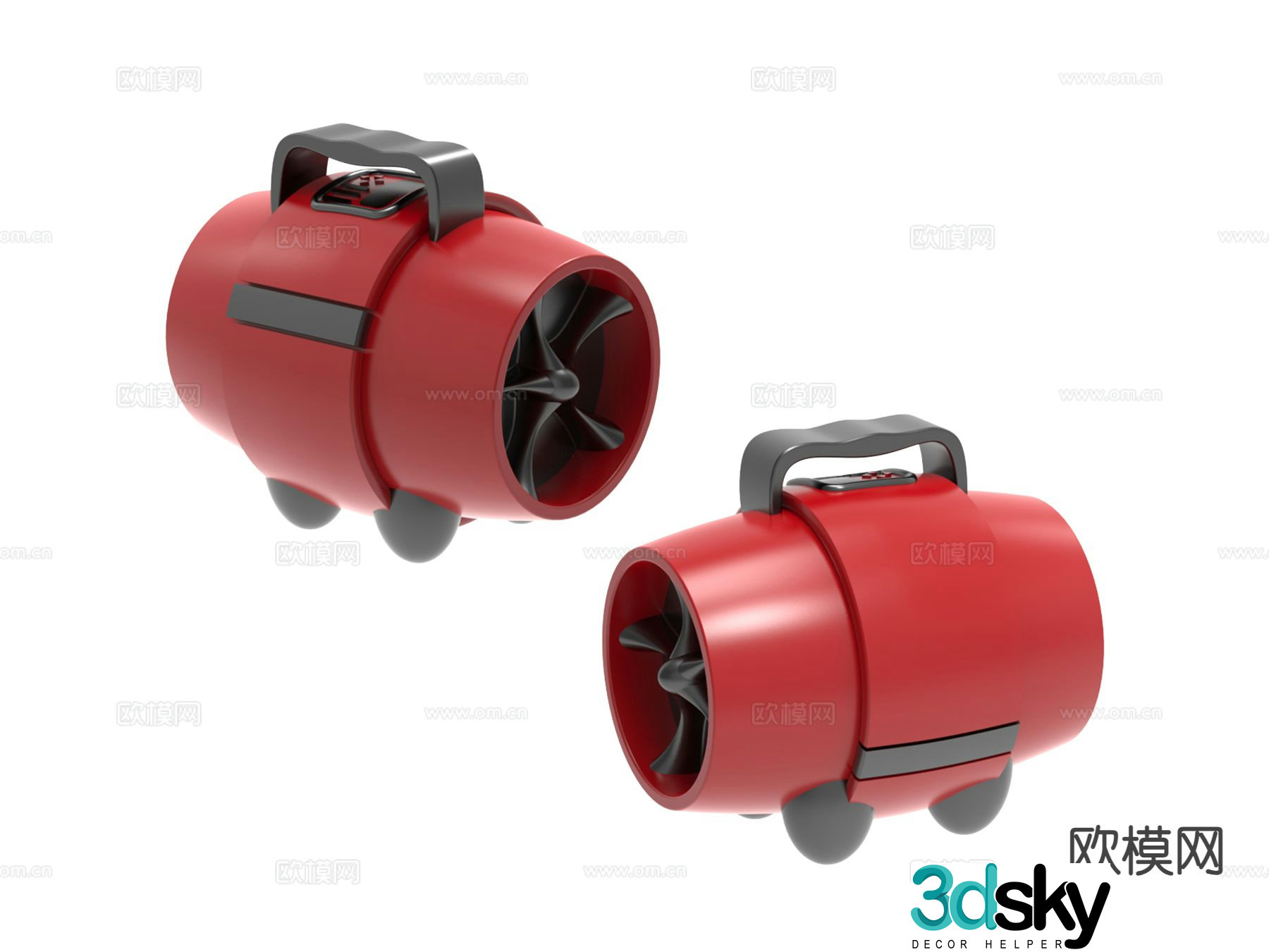 Industrial heater 3d model